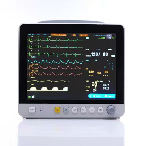 携帯型患者モニター - PM-12 Plus - Promed Technology - 台車上 / ECG / RESP