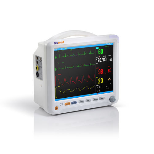 携帯型患者モニター - pm-12 vet - Promed Technology - コンパクト / ECG / RESP