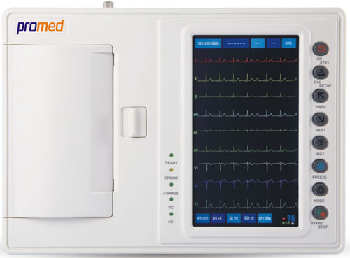 休息用心電計 - ECG-T6 - Promed Technology - 6チャンネル / デジタル式 / 印刷機能付き