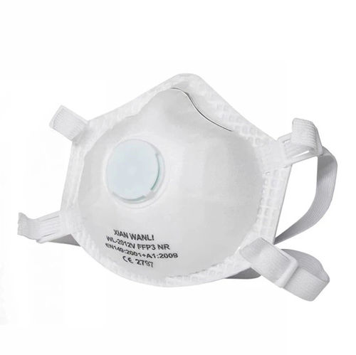 FFP3マスク - WL-2012V - Hubei Wanli Protective Products - コットン / 呼気弁付き / 杯形