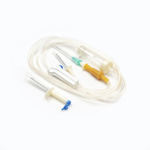 ポリ塩化ビニル輸液セット - Shandong Wuzhou Medical Equipment - ポリプロピレン / 点滴筒付き / Yポートコネクター付き