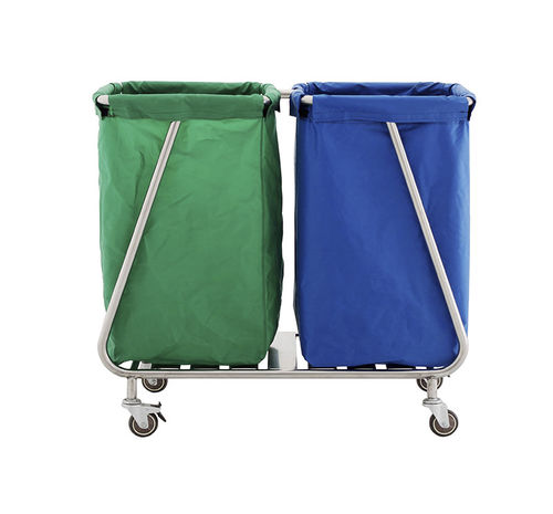 汚いバッグトロリー - MK-S14 - Zhangjiagang Medi Medical Equipment - 医療用 / 清掃用 / 2個