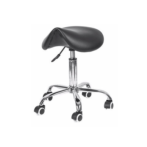 医療施設用スツール - YA-S03 - Zhangjiagang Medi Medical Equipment - 油圧式 / サドルシート型 / 黒色