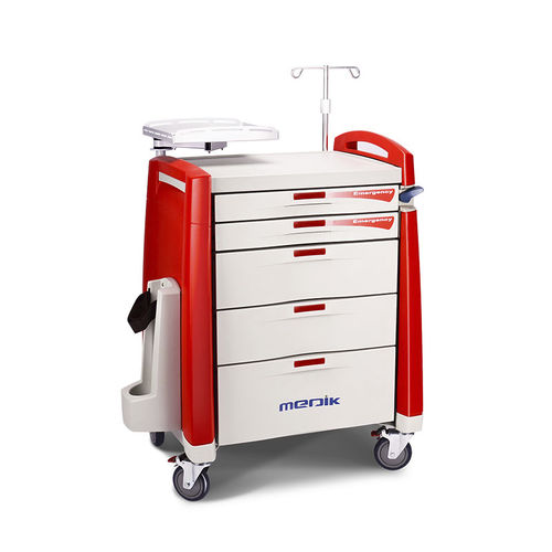 医療用台車 - MK-P01 - Zhangjiagang Medi Medical Equipment - 救急用 / 薬剤用 / アルミニウム製