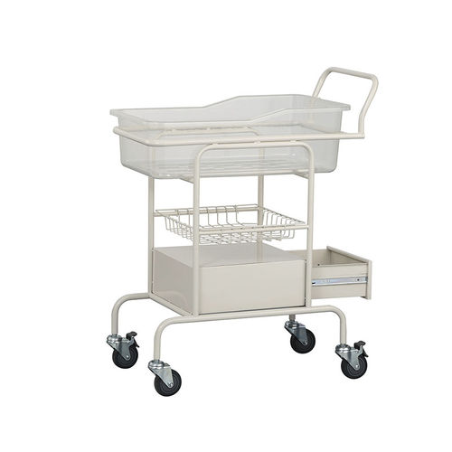 高さ固定タイプ病院用バシネット - MK-B06 - Zhangjiagang Medi Medical Equipment - キャスター付き / 収納付き