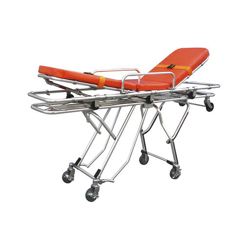 救急車用ストレッチャー - YA-AS03 - Zhangjiagang Medi Medical Equipment - 手動式 / セルフローディング / 折りたたみ式