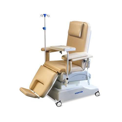 電動式血液透析アームチェア - YA-DS-D10 - Zhangjiagang Medi Medical Equipment - 4セクション / キャスター付き / 高さ調節可能な