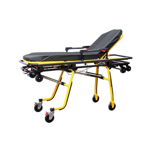 救急車用担架 - YA-AC02 - Zhangjiagang Medi Medical Equipment - 折りたたみ式 / 高さ調節可能な / アルミニウム製