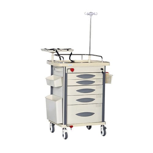 医療用台車 - MK-P03 - Zhangjiagang Medi Medical Equipment - 救急用 / 薬用 / 除細動器用