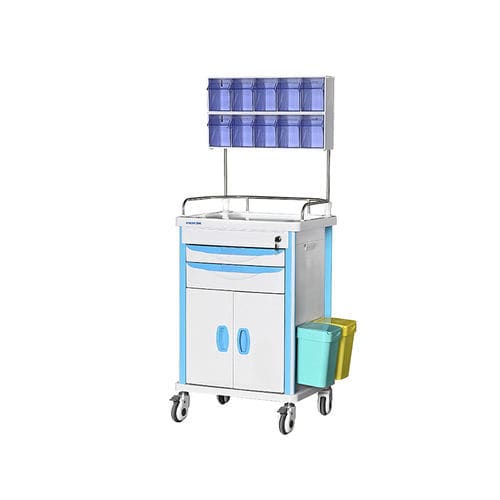 医療用台車 - MK-P09 - Zhangjiagang Medi Medical Equipment - 麻酔 / 薬品用 / ステンレス製