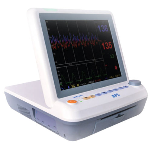 胎児心拍数超音波胎児モニター - FM 9853 - BPL Medical Technologies - 双子の胎児心拍数用 / TOCO / プリンター付き