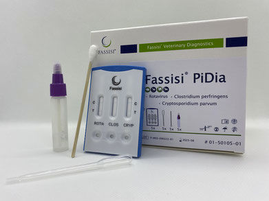 下痢迅速検査キット - PIDIA - Fassisi, Gesellschaft für Veterinärdiagnostik und Umweltanalysen mbH - イミュニティ / ロタウイルス / ウェルシュ菌