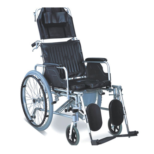 手動式車椅子 - DP-SC8020C - Guangdong Dongpin Beauty & Medical Technology - 屋内用 / 室内便器付き / リクライニング式
