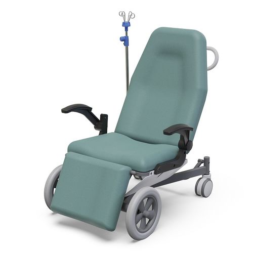 屋内用患者移送用チェア - KFM-PT103 - Guangdong Dongpin Beauty & Medical Technology - 背もたれ調節可能な / レッグレスト付き / 点滴スタンド付き