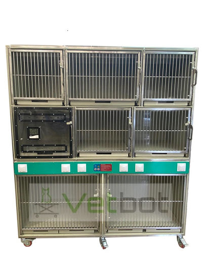 猫動物用ケージ -   VST-7  - Vetbot - 犬用 / モジュール式 / ステンレススチール製