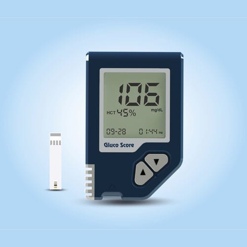 自動血糖測定器 - Gluco Score - Sensa Core Medical Instrumentation Pvt. Ltd. - ヘマトクリット