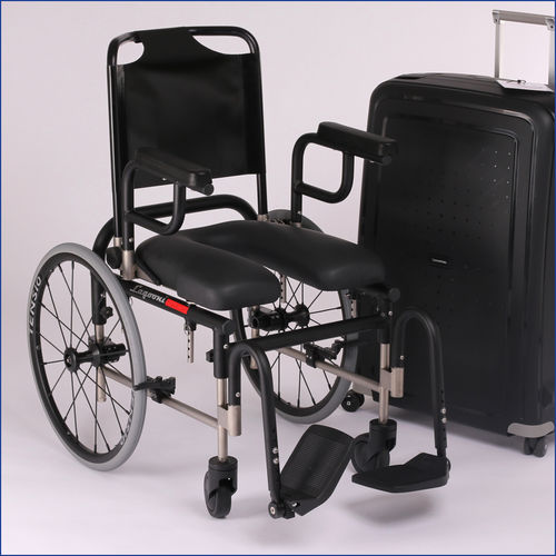 手動式車椅子 - Traveller - Lagooni - シャワー用 / 折りたたみ式 / 室内便器付き