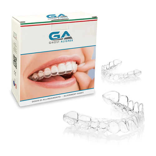 生体適合性歯科材料 - B-FORM® GHOST ALIGNER - BART MEDICAL S.R.L. - ハイブリッドコンポジット / 熱可塑性樹脂製 / セラピーマウスピース用