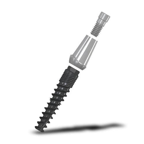 スクリュータイプ - Small series - NIKO DENTAL GmbH - チタン製 / エクスターナル六角形 / 幅の狭い