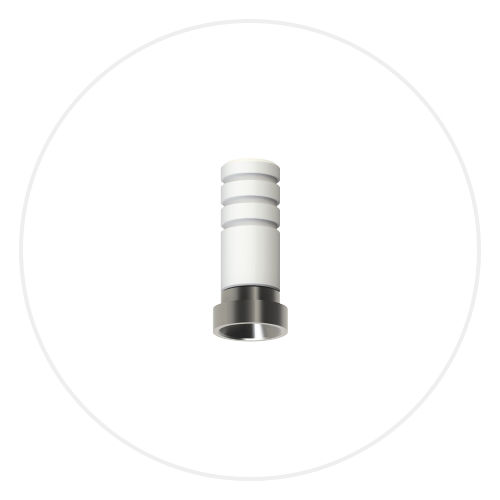 ポリアセタール（POM）インプラントアバットメント - MU0502 - Vulkan Implants - コバルト クロム製 / 外部 / ストレートタイプ