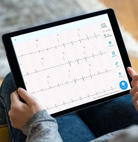 心臓病用モバイルアプリケーション - QT Medical - 患者データ管理用 / リポーティング用 / 共有