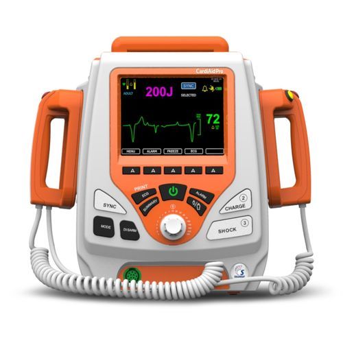 自動体外式除細動器 - CardiAid Pro - Skanray Technologies - 公共スぺース用 / 救急車用 / ECGモニター付