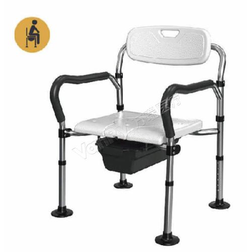 移動困難者用トイレチェア - ZBY-2 - Hebei Vanry Medical Devices Co., Ltd. - 肘掛け付き / バケツ付き