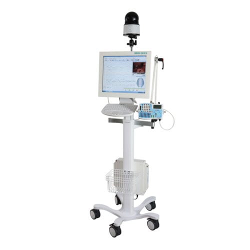 台車上患者モニター - BRAIN QUICK®ICU - Micromed Italy - EEG / EMG用 / 集中治療用