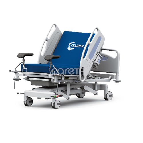 分娩用ベッド - GB310 - Caretek Medical - 手動式 / 高さ調節可能 / キャスター付き