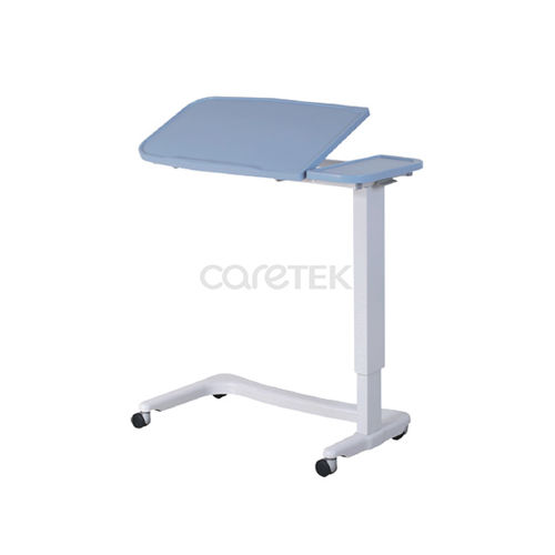 高さ調整可能オーバーベッドテーブル - MT210  - Caretek Medical - 傾斜 / キャスター付き / 手動操作