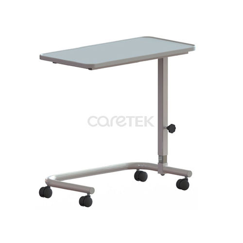 高さ調整可能オーバーベッドテーブル - BT110  - Caretek Medical - キャスター付き / 手動操作