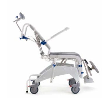 背もたれ付きシャワー用チェア - Ocean D-VIP - Caretek Medical - 肘掛け付き / ローラー付き / フットレスト付き