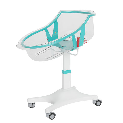 高さ調節可能な病院用バシネット - DP 7010 - Trinodal - トレンデレンブルグ体位 / キャスター付き / 透明