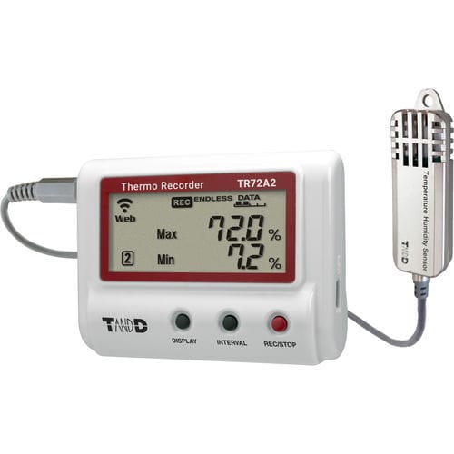 温度データロガー - TR72A2-S - T&D Corporation - 湿度 / 実験用 / 医薬製品用