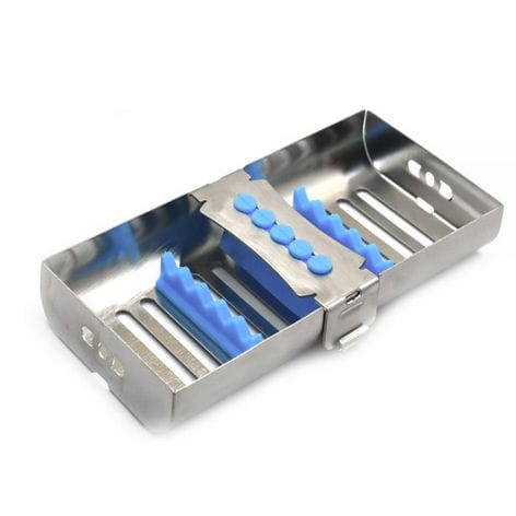歯科器具用滅菌カセット - SC-11-6-2001-01 - Smith Care - ステンレススチール製 / シリコン