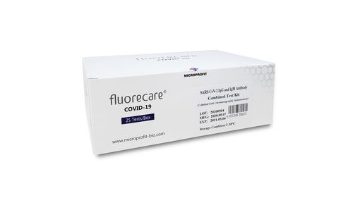 COVID-19用検査キット - fluorecare® MF-61 - Shenzhen Microprofit Bio-tech Co., Ltd. - IgG / 免疫グロブリンM / SARS-CoV-2