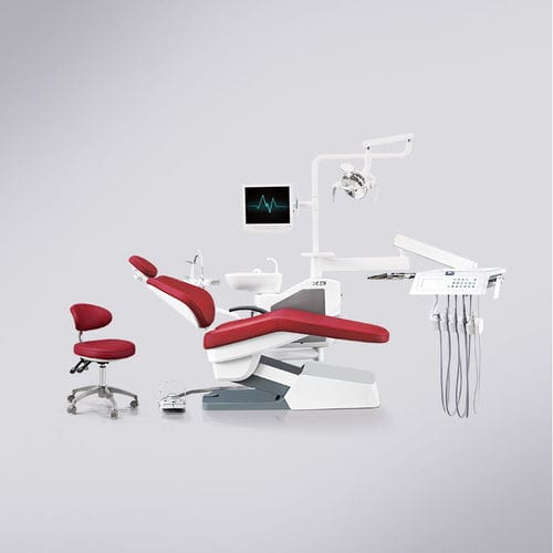 モニター付き歯科ユニット - X3  - Foshan Cingol Medical Instrument Co.,Ltd - デリバリーシステム付き / LEDライト付き