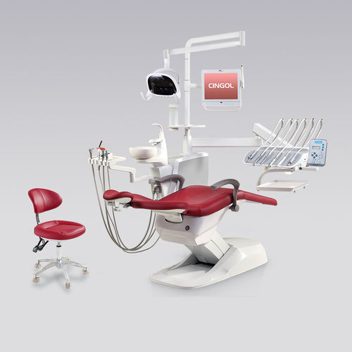 モニター付き歯科ユニット - X3 2020 Top - Foshan Cingol Medical Instrument Co.,Ltd - デリバリーシステム付き / LEDライト付き