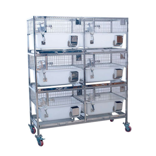 モルモット用動物研究用かご - GPINT-PP-01, GPINT-PP-02, GPINT-PP-03 - Orchid Scientific and innovative India Pvt Ltd - モジュール式 / ステンレススチール製 / ポリプロピレン製