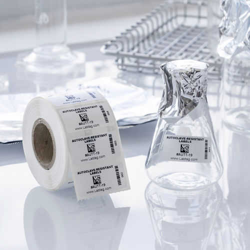 チューブ用ラベルロール - Steri-ThermoTAG™ - GA International - フラスコ用 / ペトリ皿用 / オートクレーブ耐性