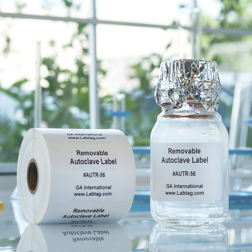 チューブ用ラベルロール - Steri-ThermoTAG™ - GA International - フラスコ用 / ペトリ皿用 / 取り外し可能