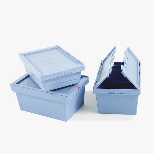 プラスチック製クレート - MED190 - MECHIN - ふた付き