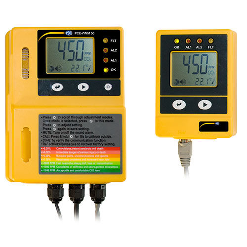 二酸化炭素試験機 - PCE-WMM 50 - PCE Ibérica S.L. - 実験用 / 屋内空気の質用 / 壁取り付け式
