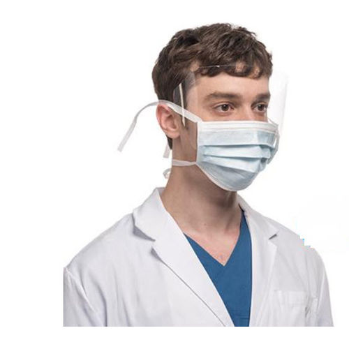 EN14683サージカルマスク - FS3FMBLB25 - Spro Medical Supplies - ASTM規格 / ポリプロピレン製 / バイザー付き