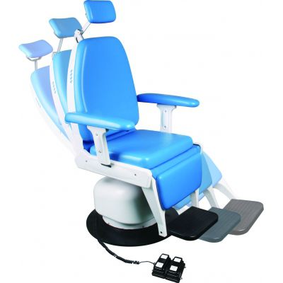 電動式歯科診療用椅子 - FK-ENT1900D - Tonglu Fuke Medical Instrument - 固定型 / 青色 / 高さ調節可