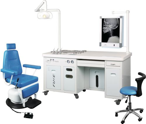耳鼻咽喉科用ワークステーション - FK-ENT1800DC - Tonglu Fuke Medical Instrument - 椅子付き / 照明付き / モニター付き