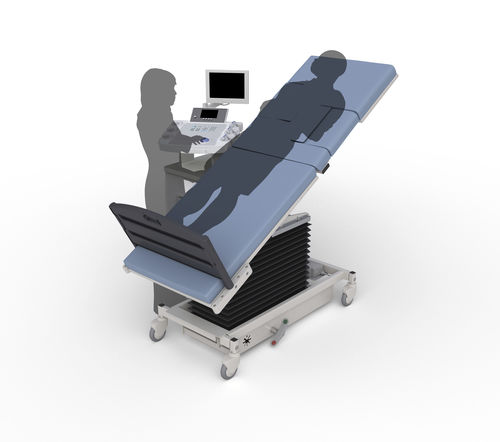 超音波画像診断用診察台 - VasScan Table™ X  - Echo and Vascular Table - MPI - Medical Positioning - 肥満症患者用 / 電動式 / 高さ調節可能な