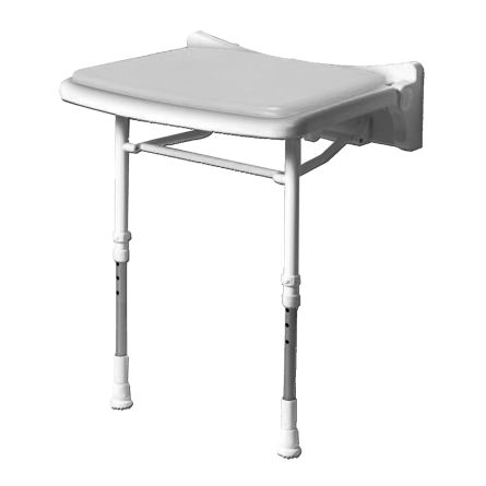 背もたれなしシャワー用シート - 02010P - AKW Medicare - 折りたたみ式 / 壁取り付け式