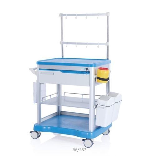 医療用台車 - W3704 - Sichuan Yufeng Medical Equipment Co., Ltd. - 医療器具用 / 薬品用 / ゴミ箱