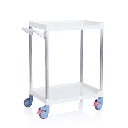 医療用台車 - W3932 - Sichuan Yufeng Medical Equipment Co., Ltd. - 医療器具用 / プラスチック製 / 2段